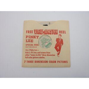 Pinky Lee View Master Reel dr8 girls and boys special sample reel w/booklet